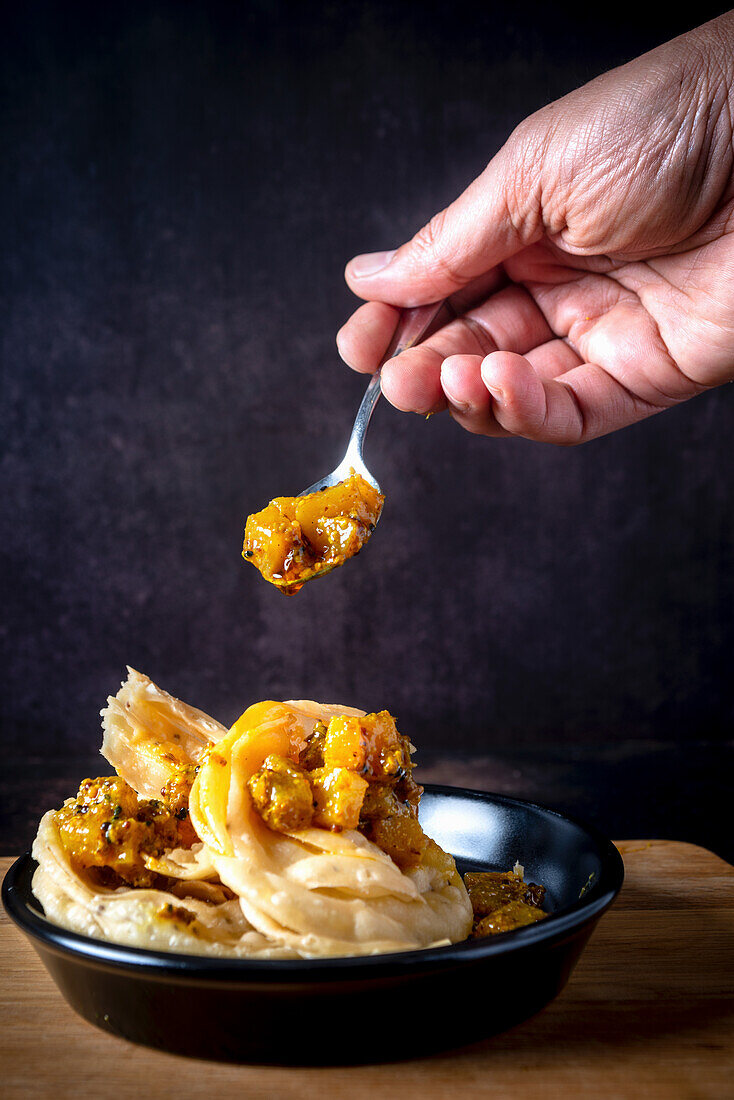 Khara Khaja (fried Indian pastry)