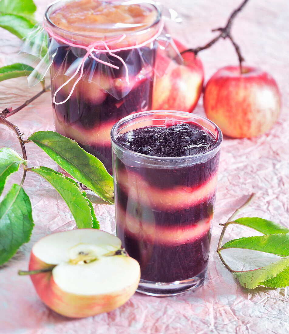 Elderberry-apple jam