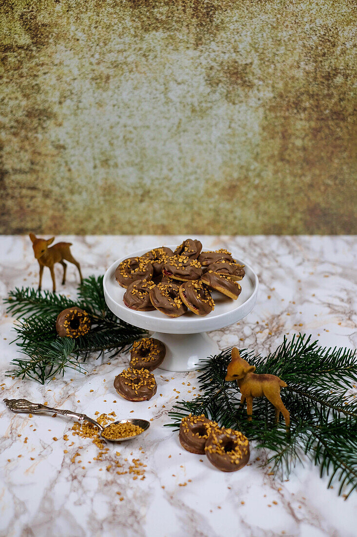 Nougat-Kringel zu Weihnachten