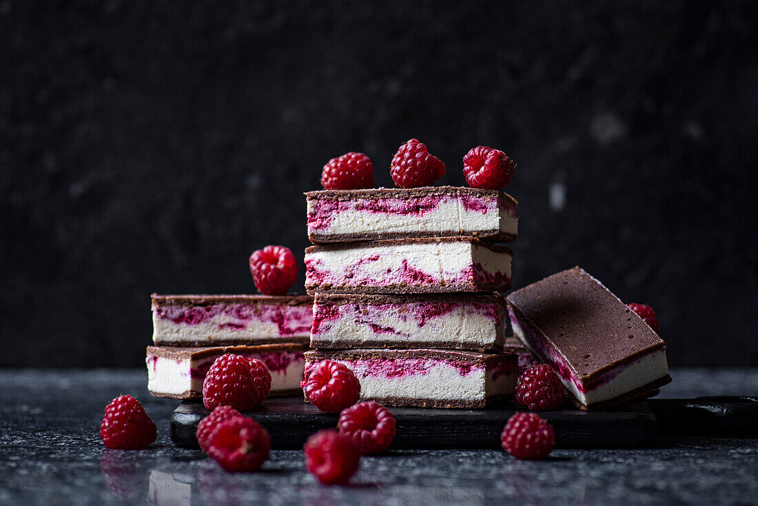 Glutenfreie Himbeer-Eiscreme-Sandwiches