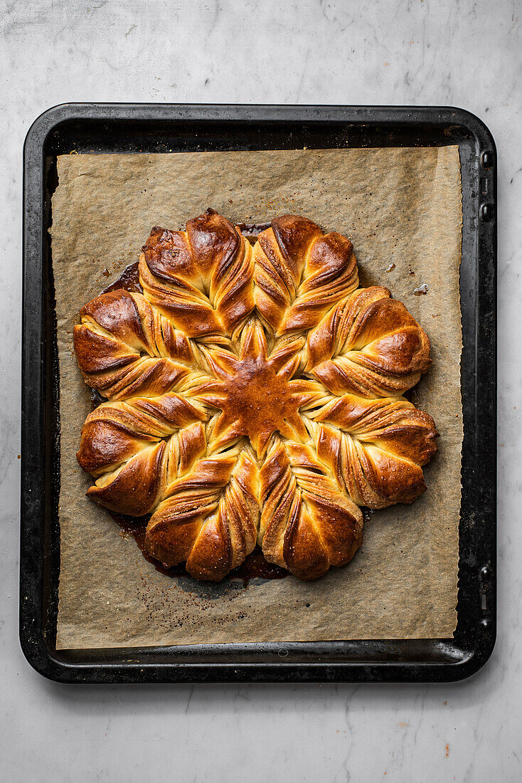 The making of a traditional Star Bread