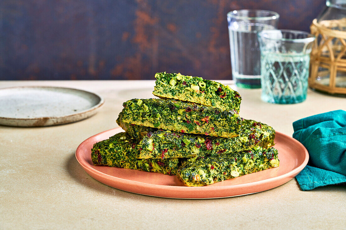 Kuku Sabzi - Persian herb omelette with barberries (Iran)