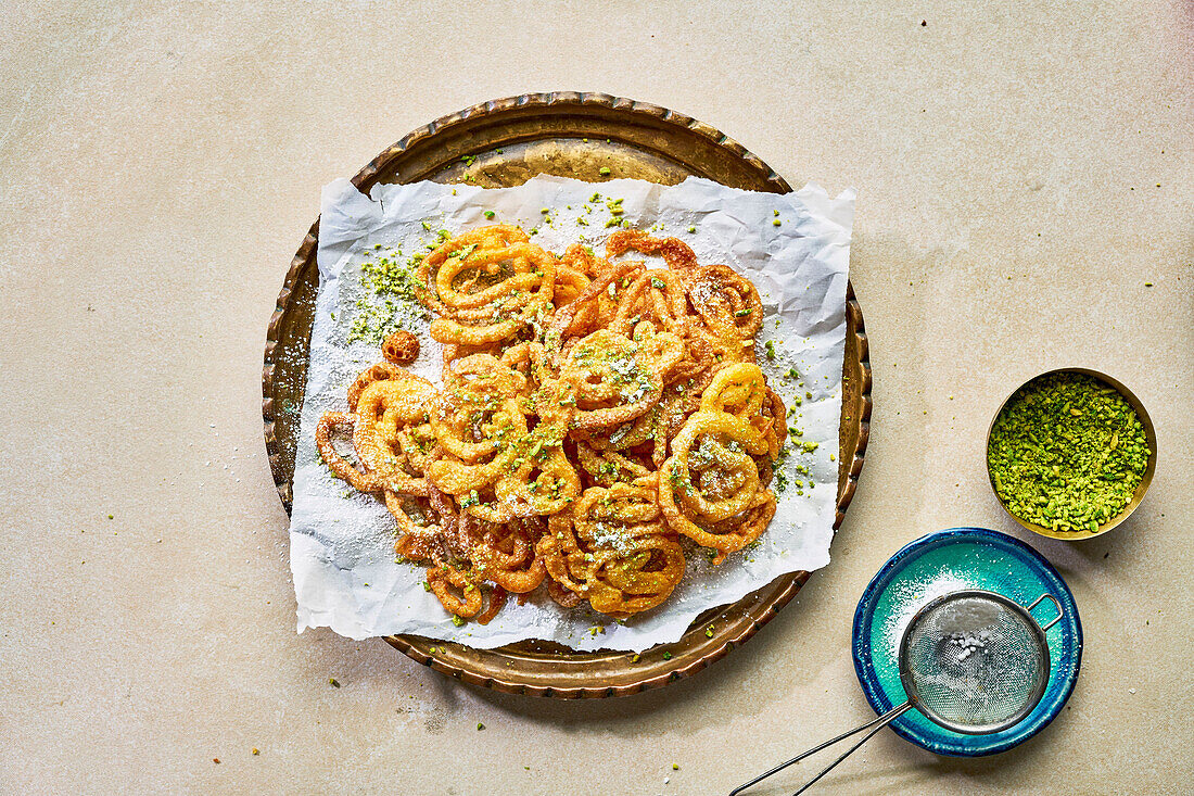 Zoolbia - Persische Safran-Fritters (Iran)