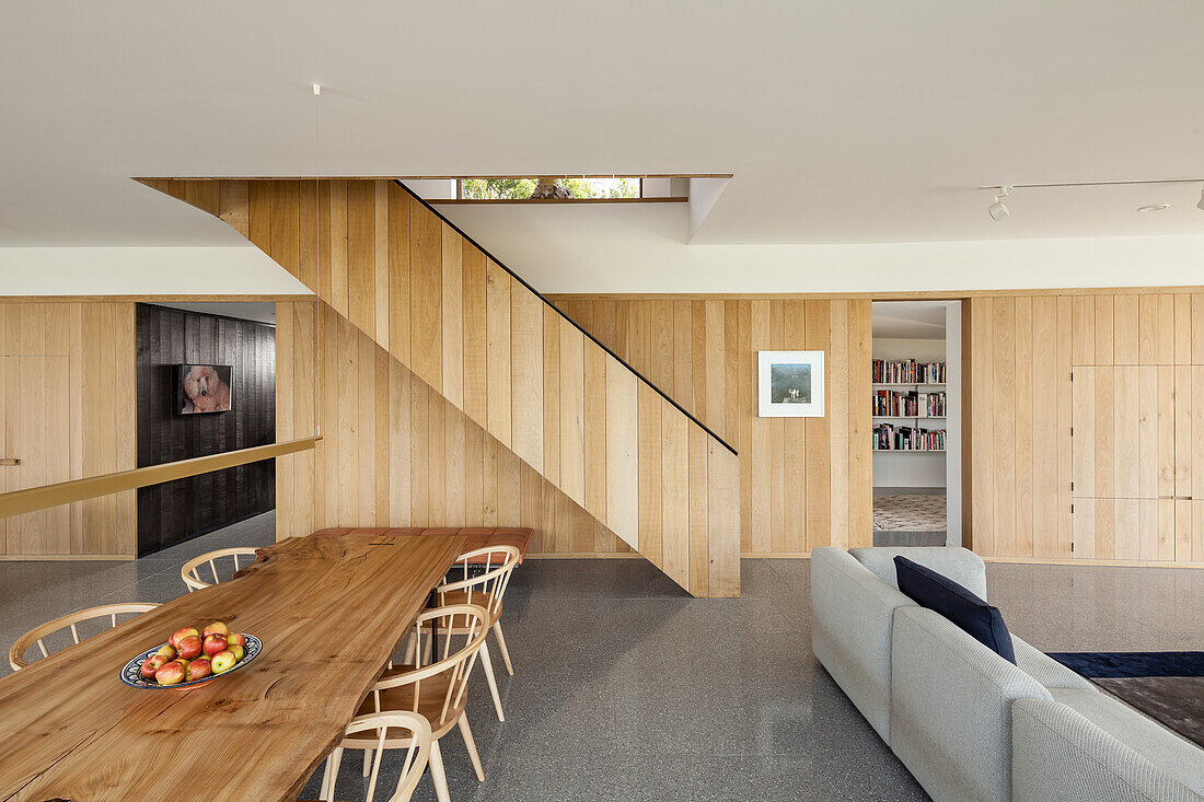 Modern multi-functional living room in an architect's house