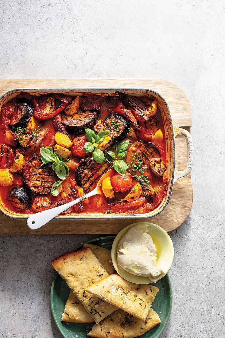 Summer ratatouille from the oven