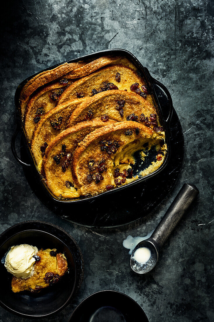 Bread and butter pudding