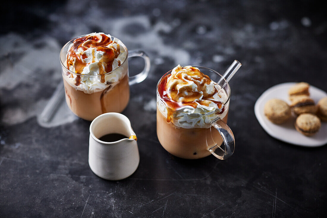 Caramel iced coffee