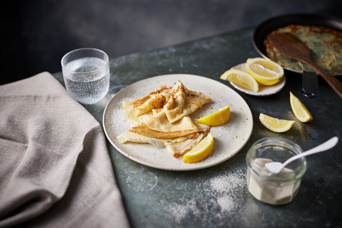 Classic Crêpes with Lemon