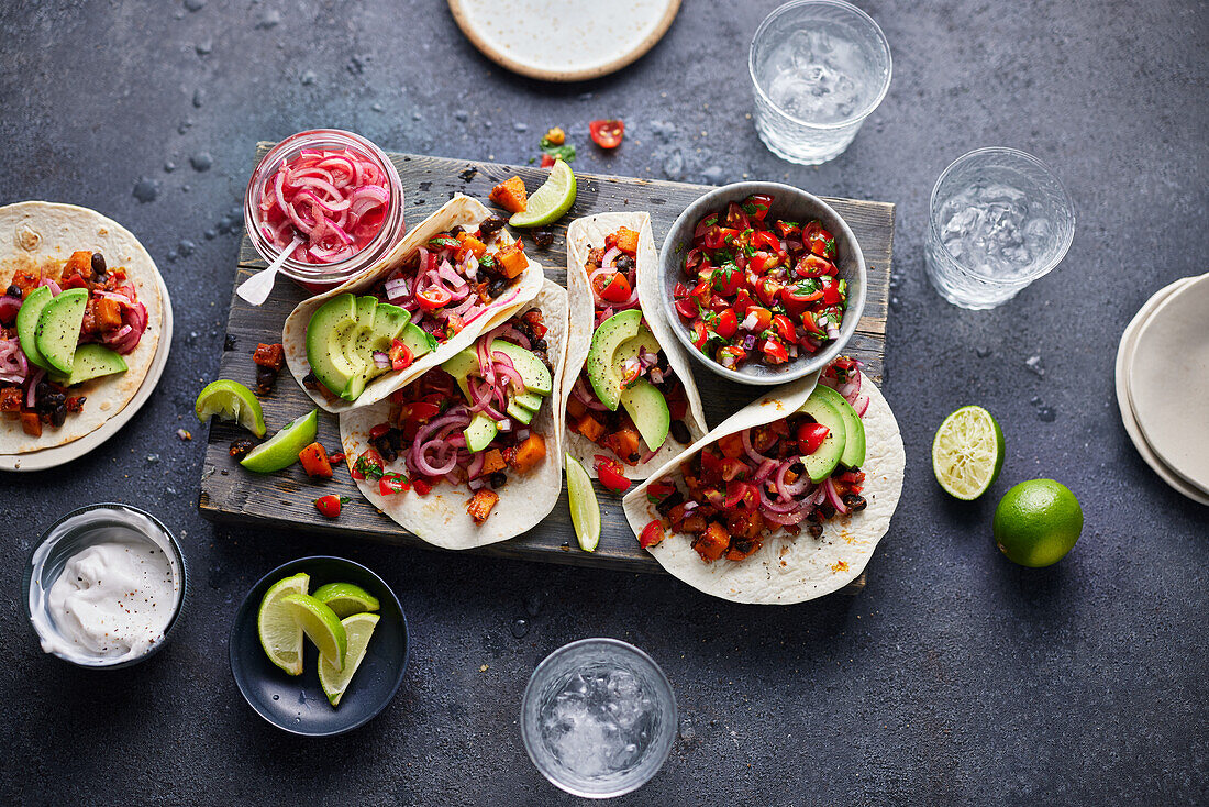 Stuffed Tacos (vegan)