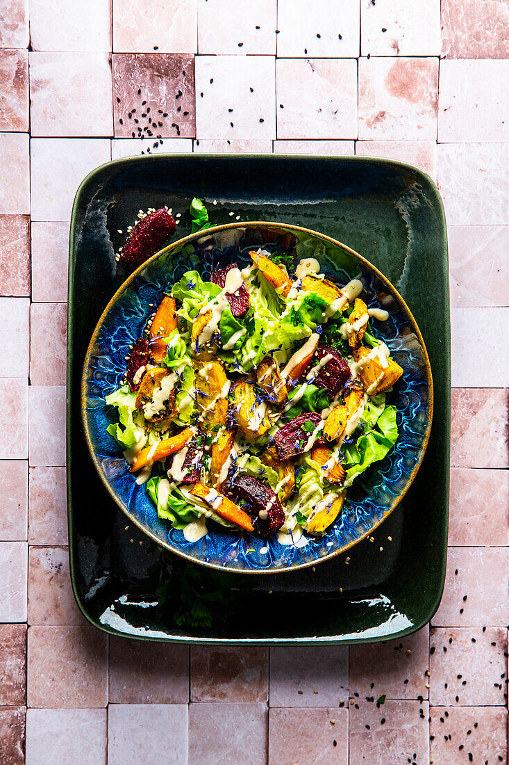 Late summer salad plate