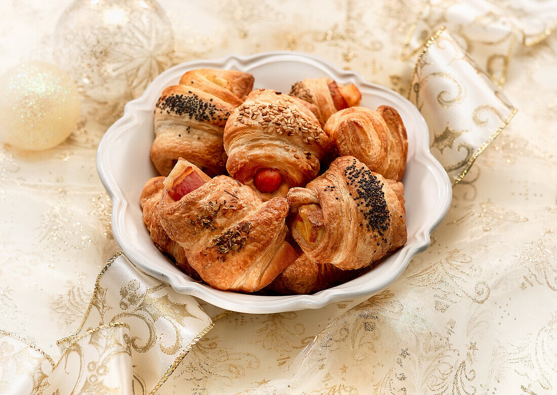 Herzhafte Croissants