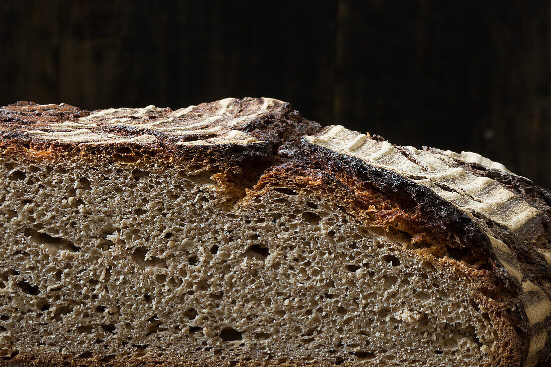Brotkruste und Krume (Close Up)