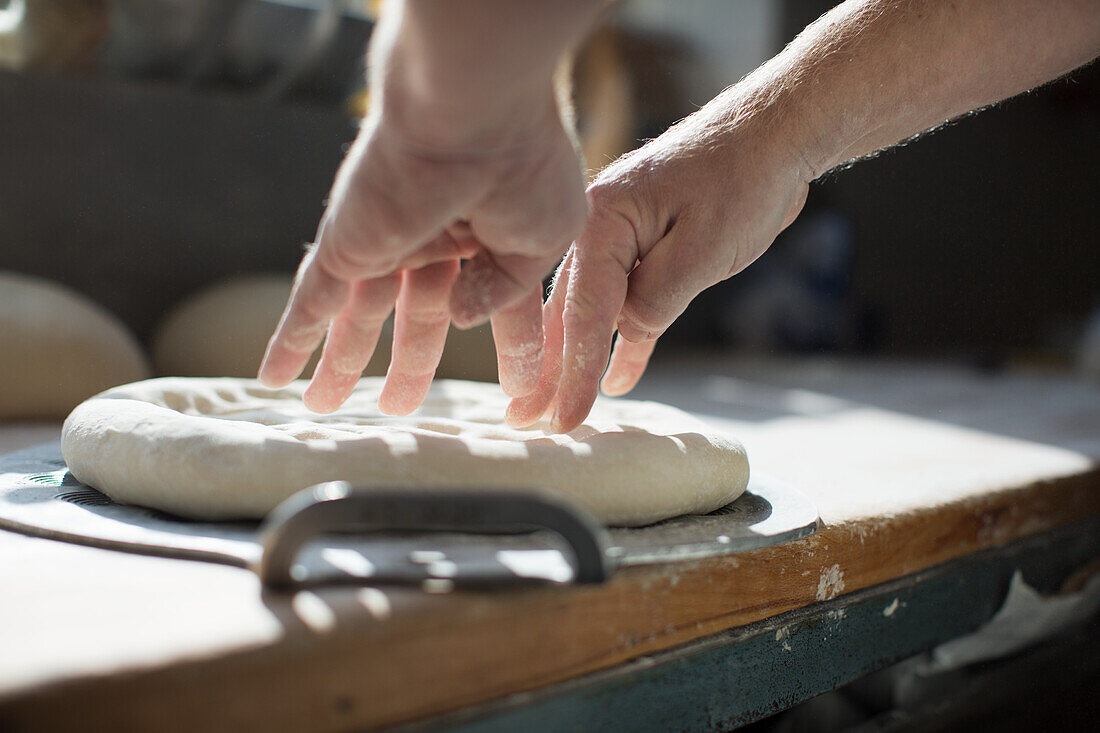 Press dough