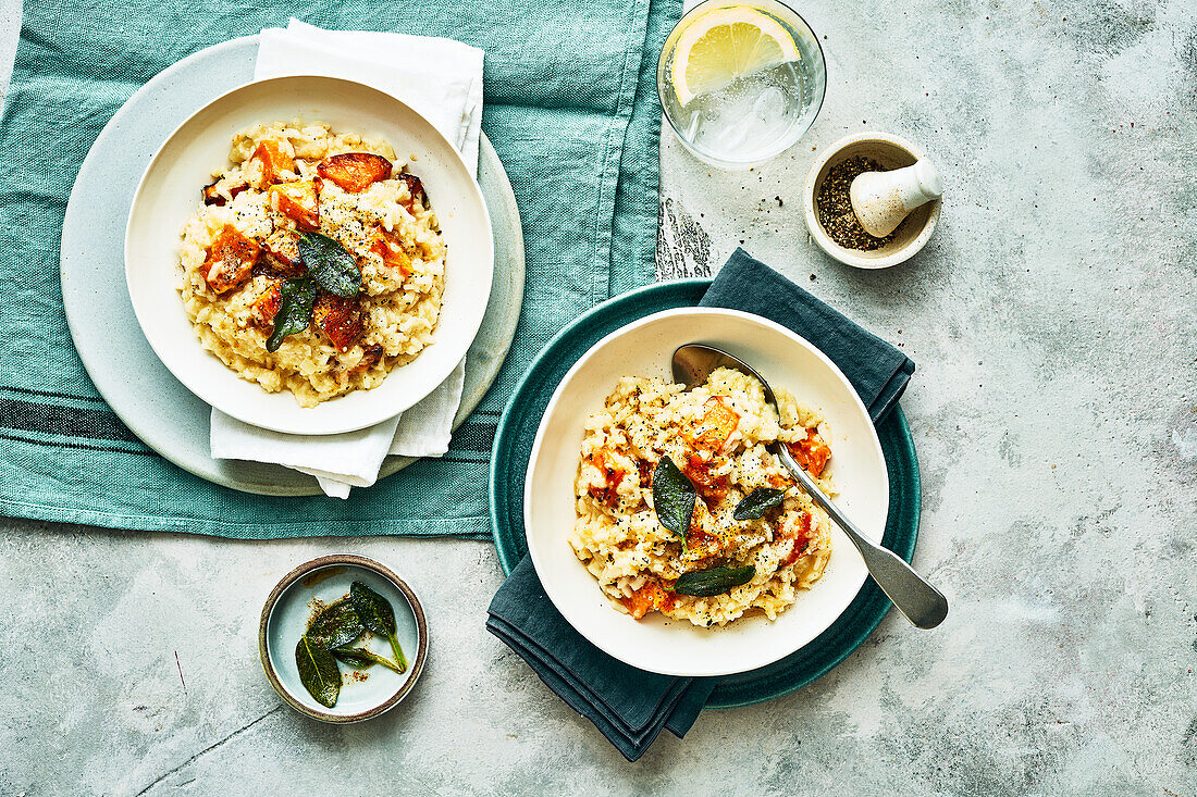 Pumpkin Risotto with Sage