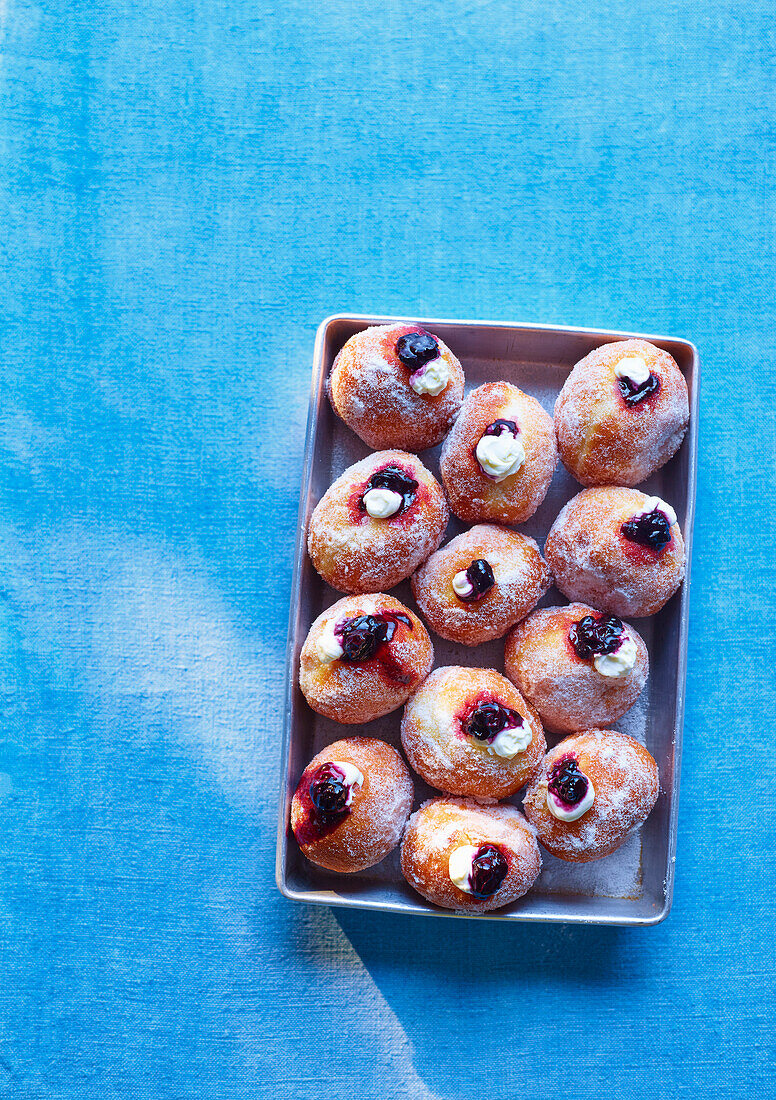 Blueberry Cheesecake Donuts