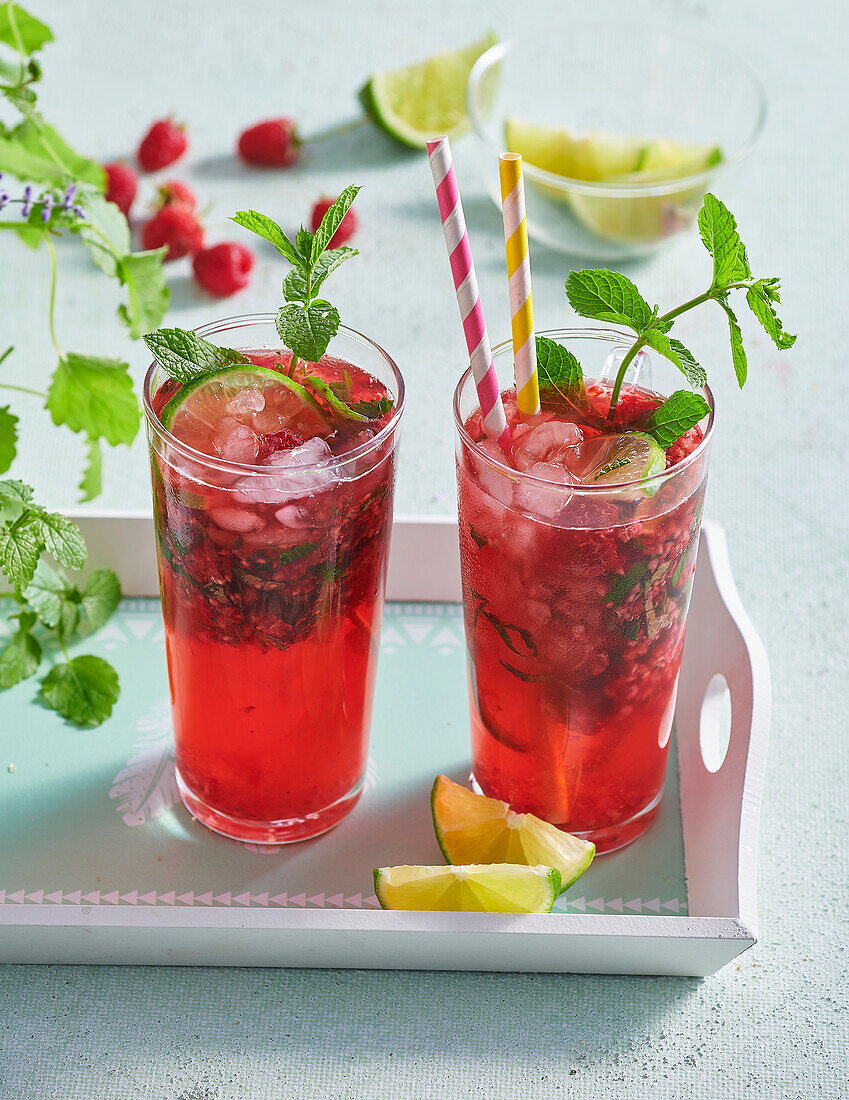 Raspberry mojito