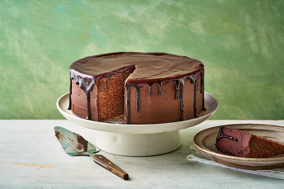 Klassischer Chocolate Drip Cake