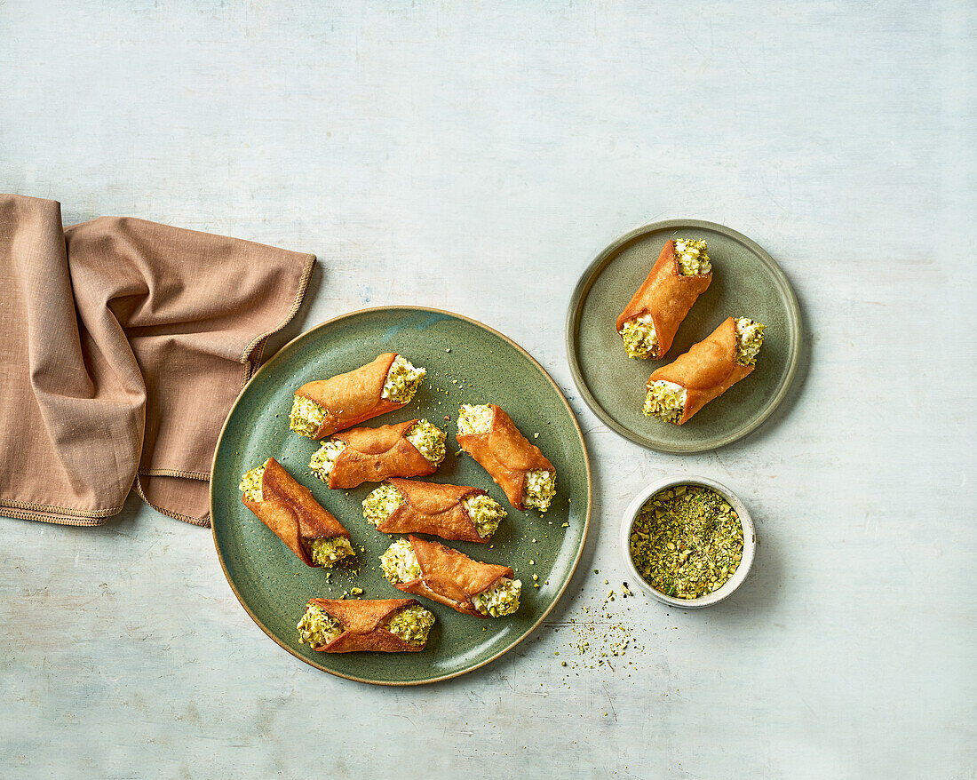 Klassische italienische Cannoli