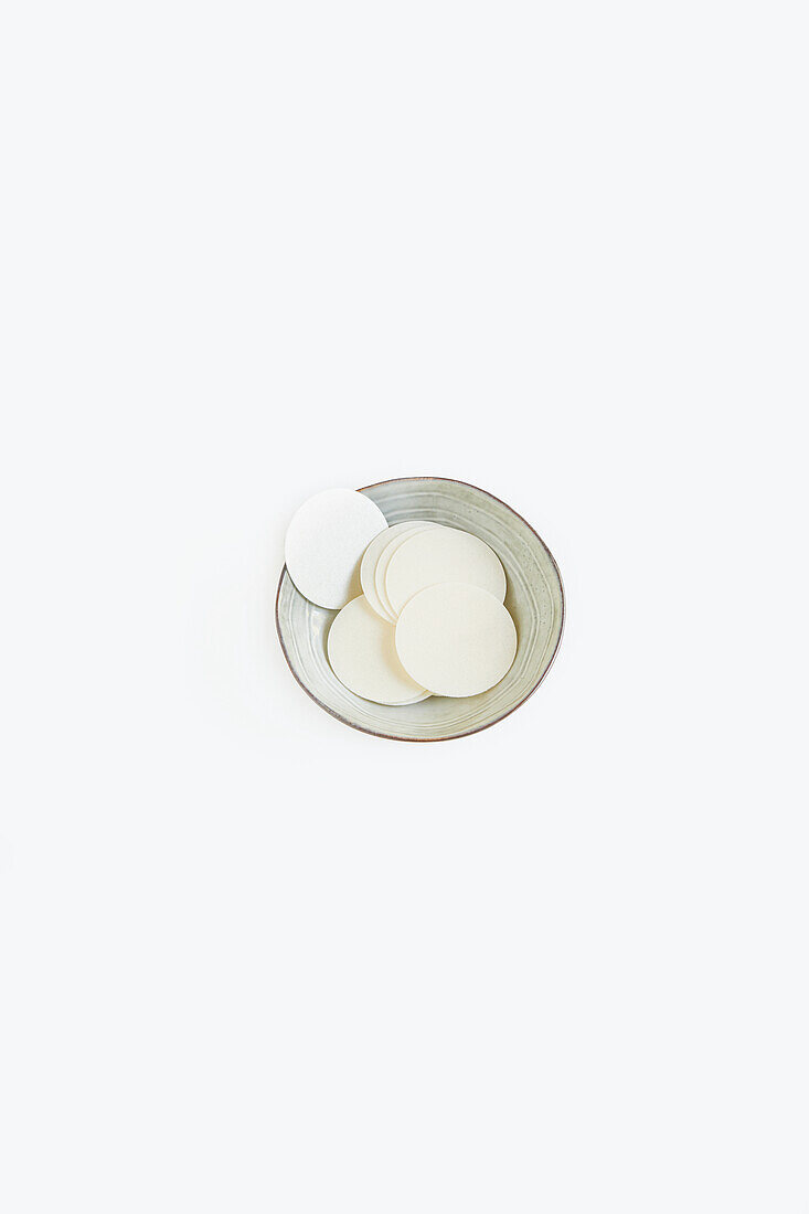 Mini wafers in a small bowl