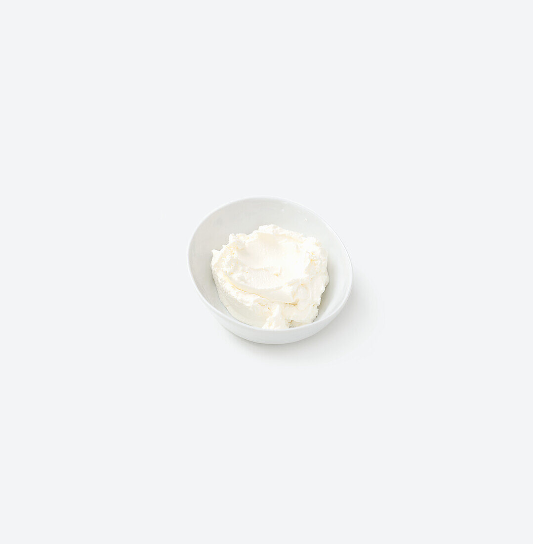 Sour cream in a bowl