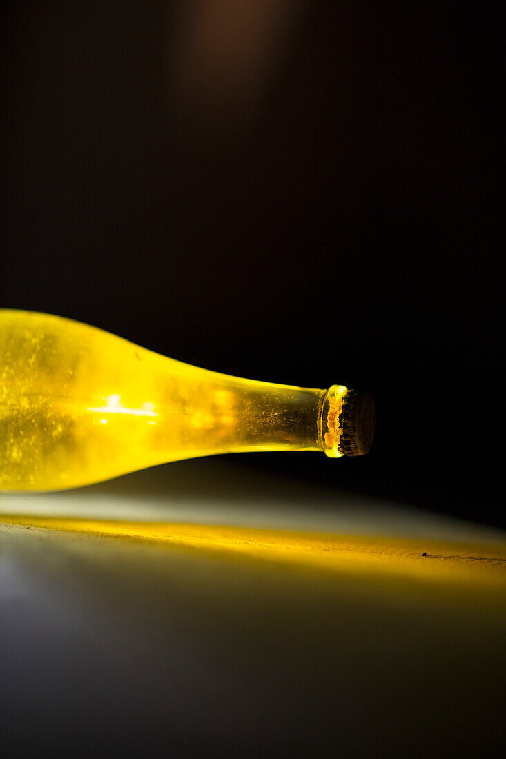 A bottle of champagne