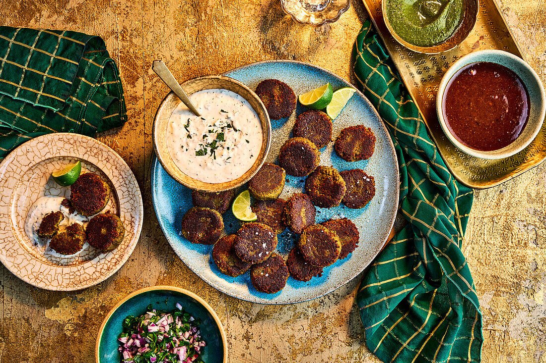 Shami Kebab (Puffer aus Lammfleisch und Linsen, Indien)