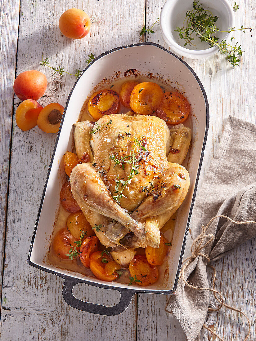 Baked apricot chicken