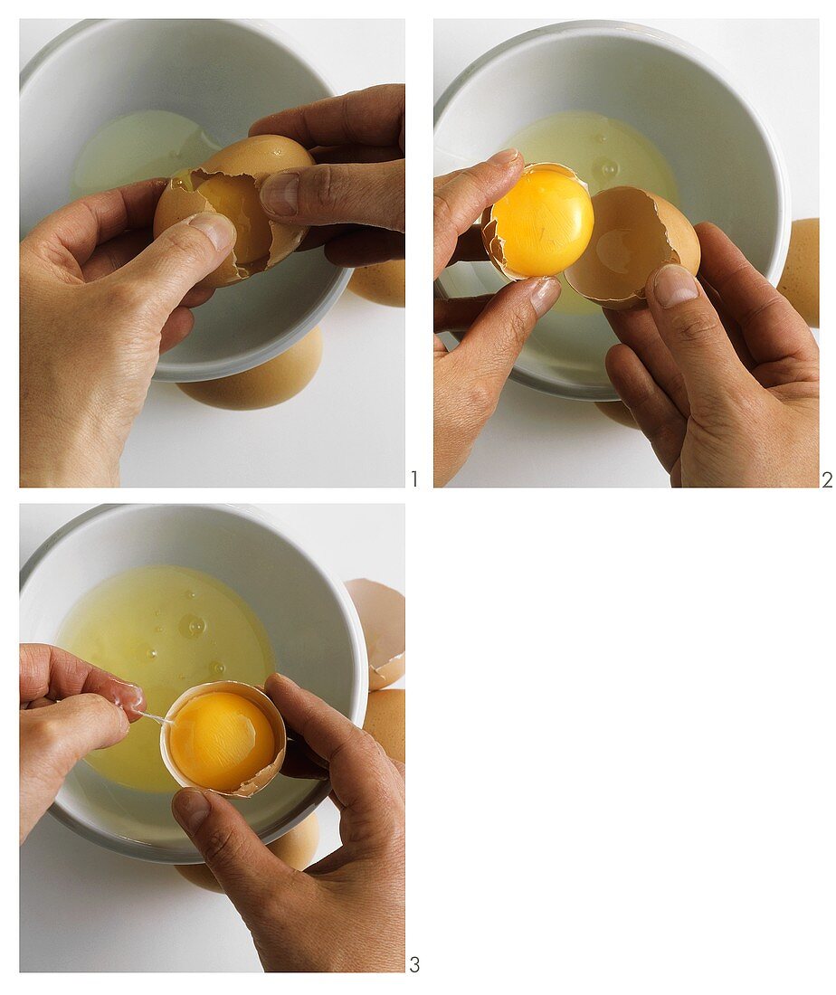 Beating eggs, separating eggs