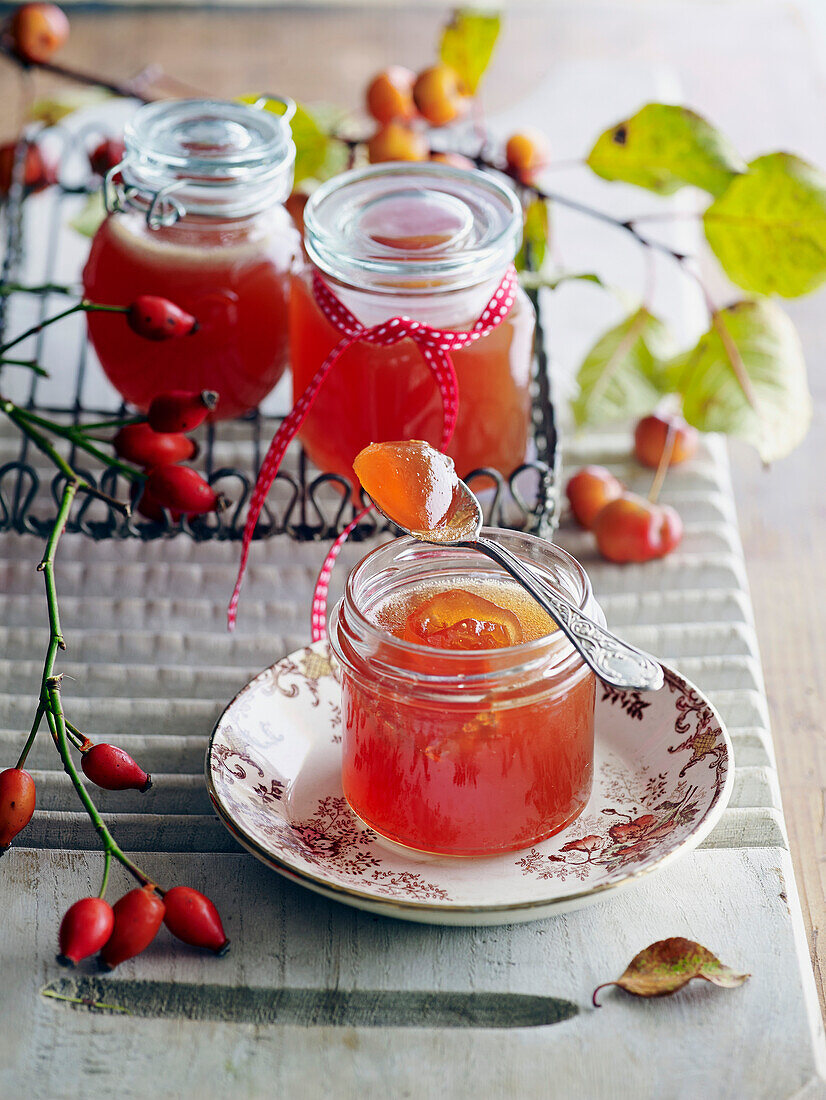 Rosehip-Wood Apple Jelly