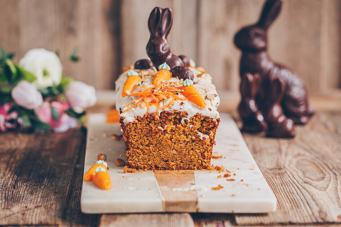 Carrot cake with cream cheese frosting