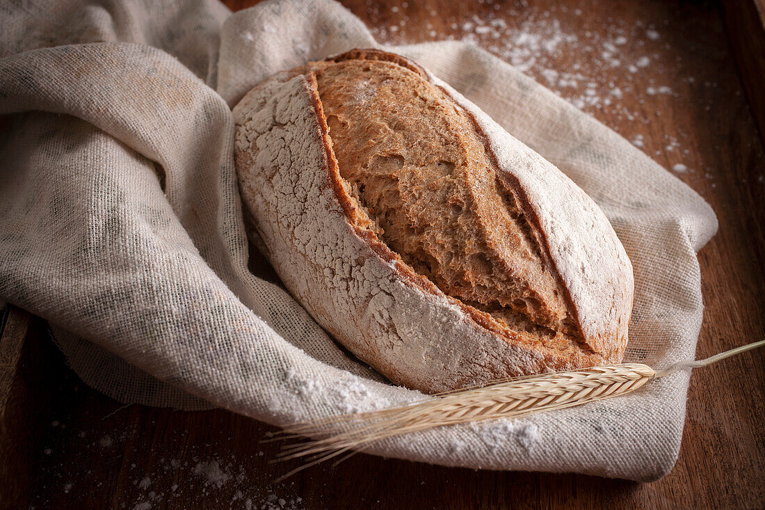 Traditionelles Weizenbrot