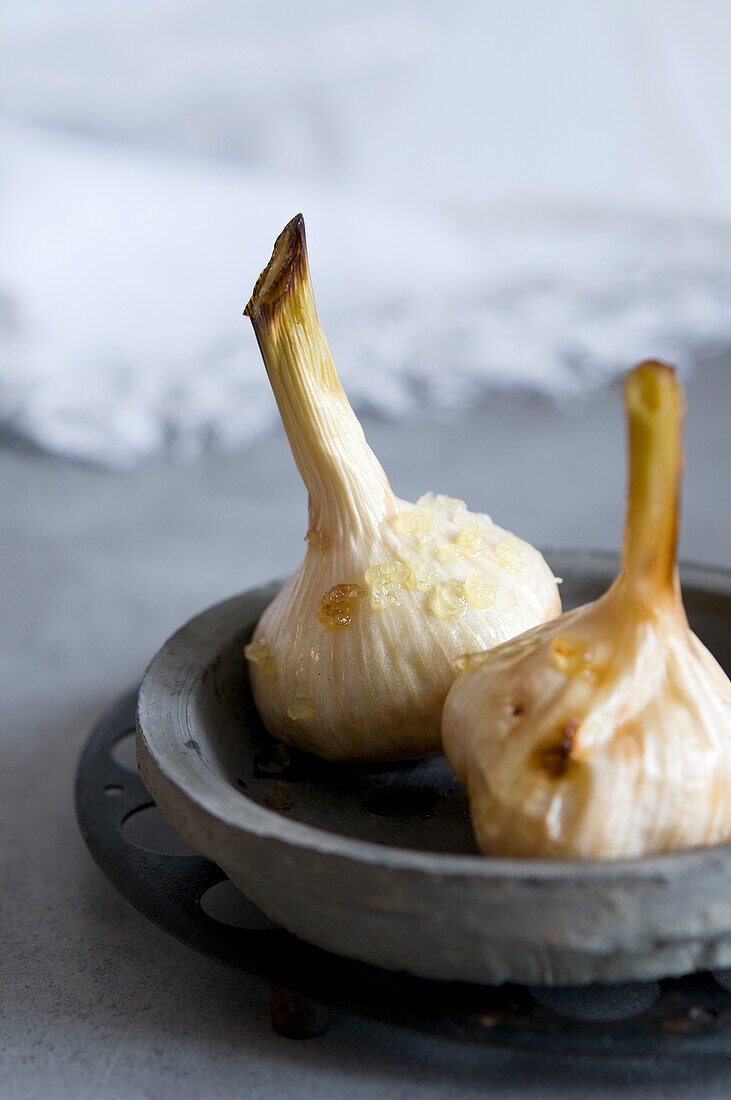 Braised garlic
