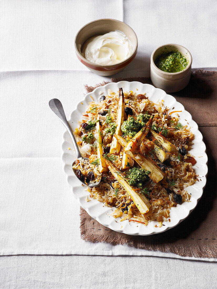 Parsnip pilaf