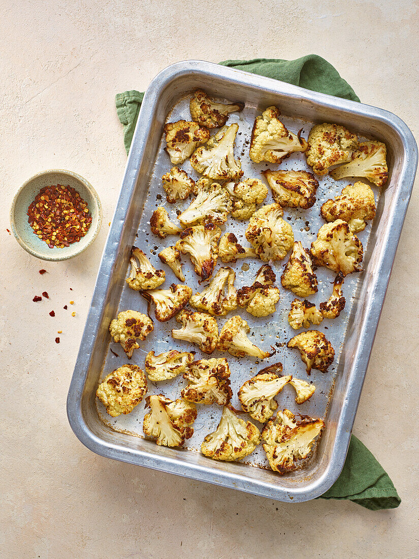 Oven roasted cauliflower