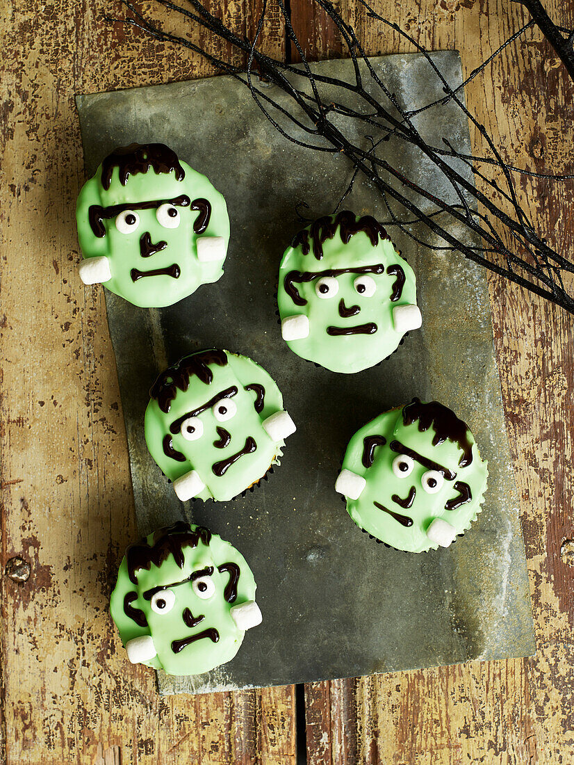 Frankenstein-Cupcakes
