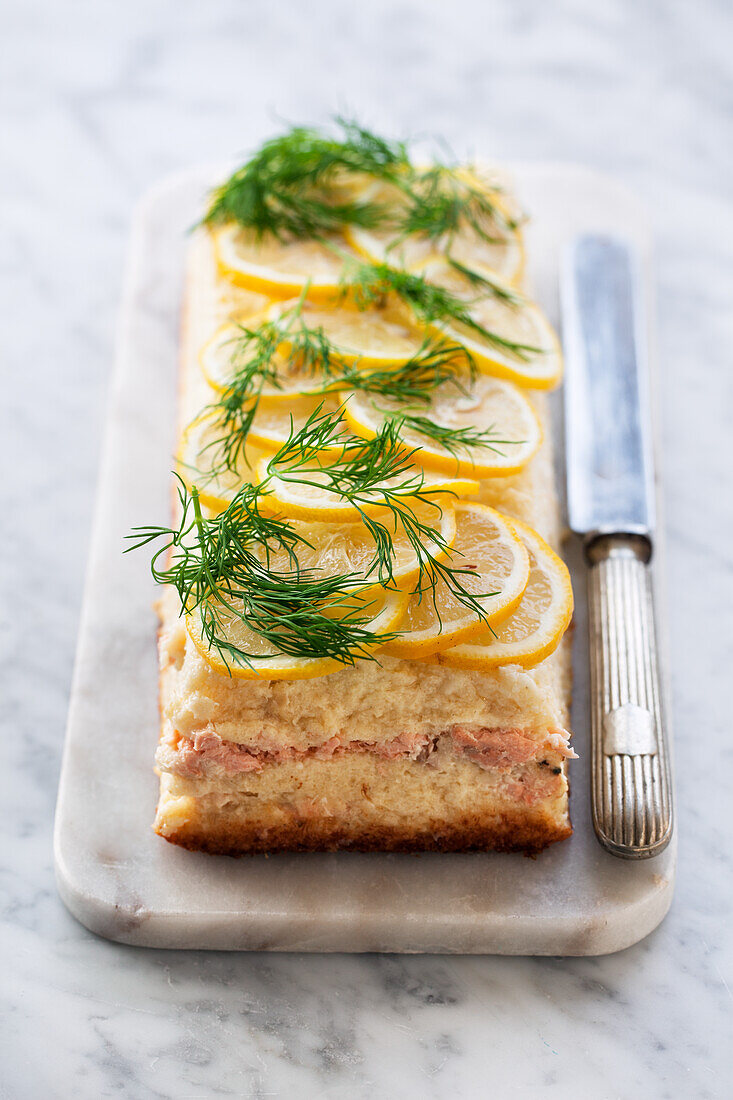 Fish pie with lemon and dill