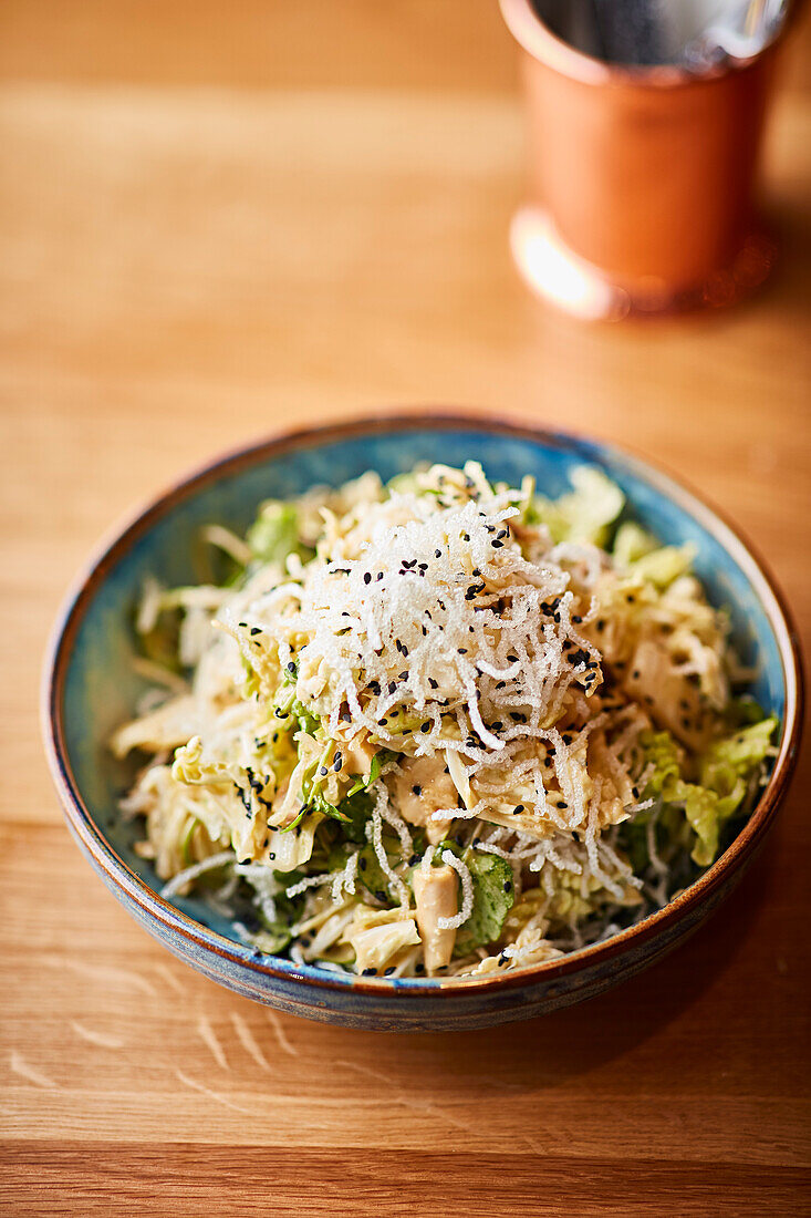 Caesar salad with chicken