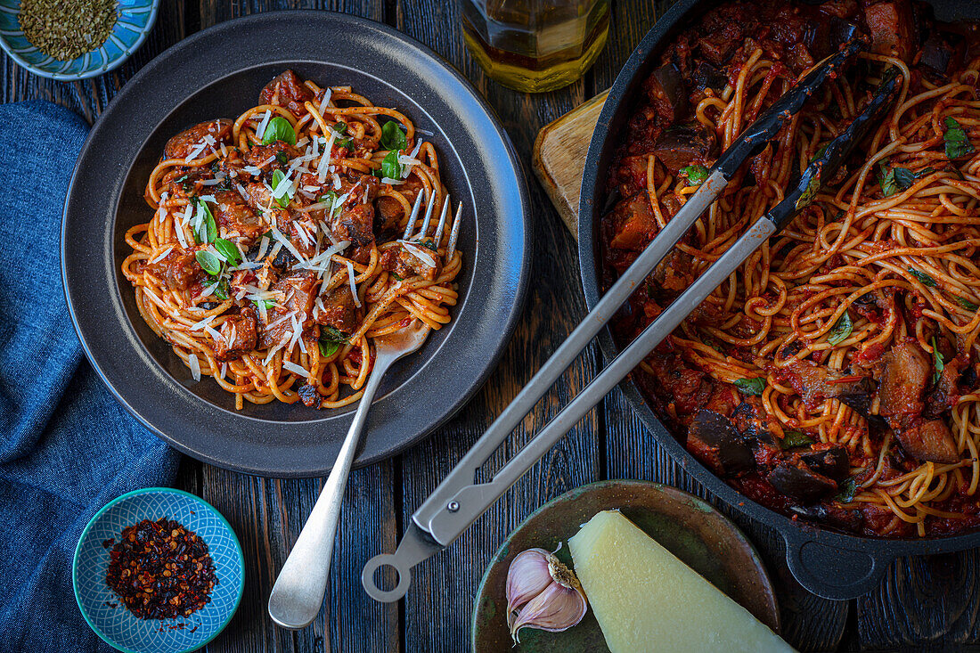 Spaghetti alla Norma (Sicily, Italy)