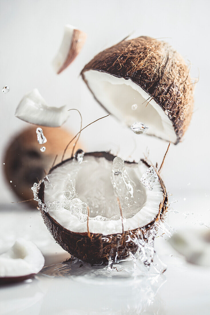 A coconut splash
