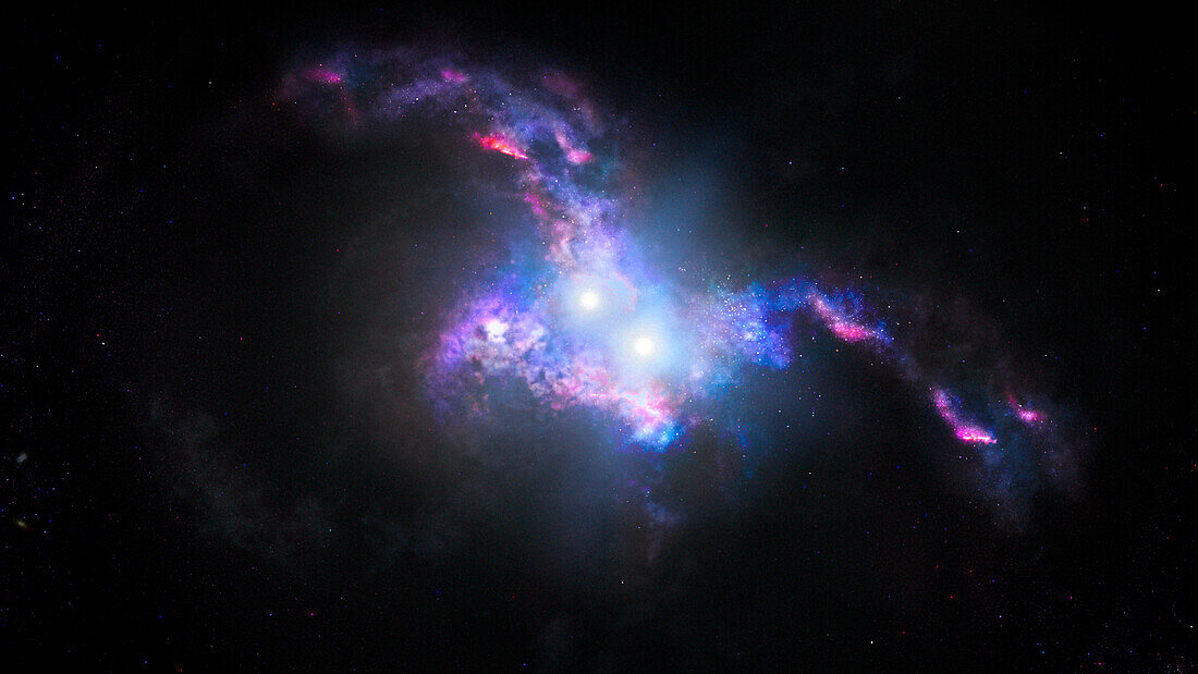 Double quasars, illustration