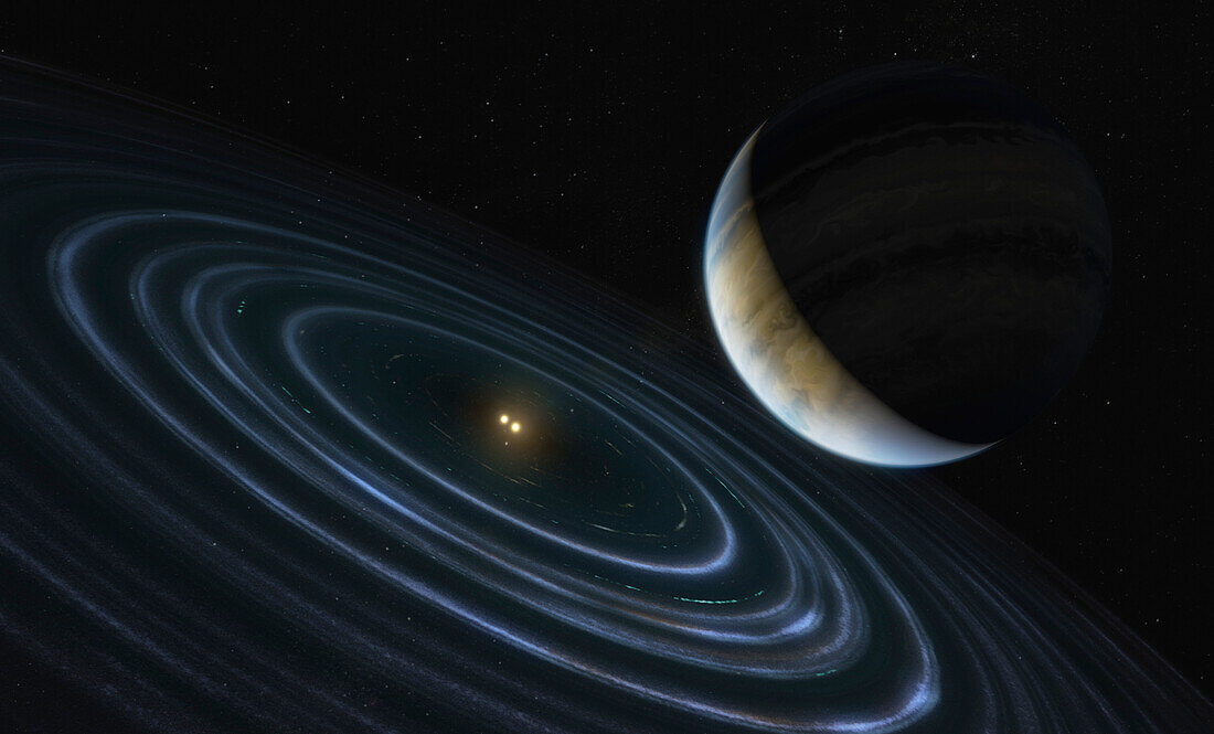 Exoplanet HD 106906b, illustration