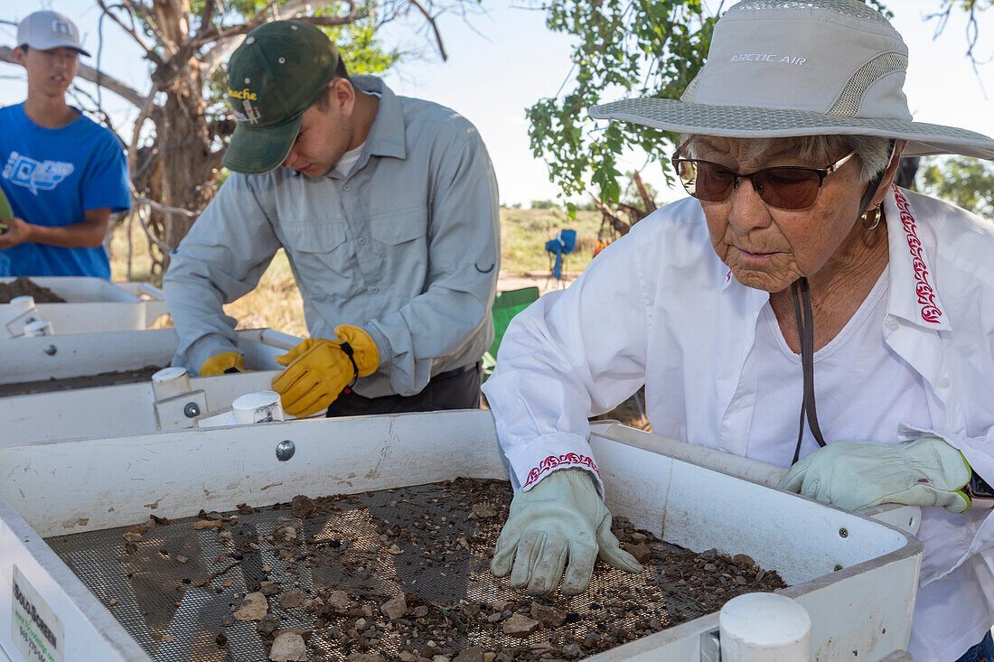 Archaeological dig at Japanese Internment Camp