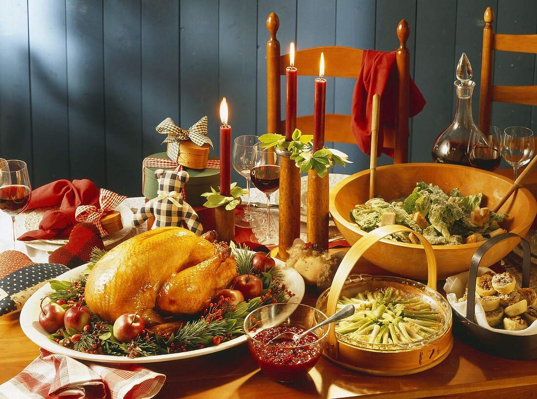 Roast Turkey for Christmas Dinner