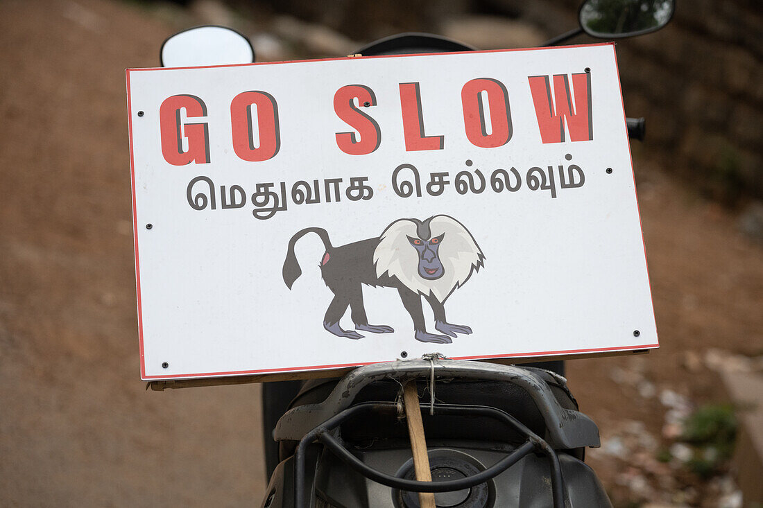 Wildlife warning sign