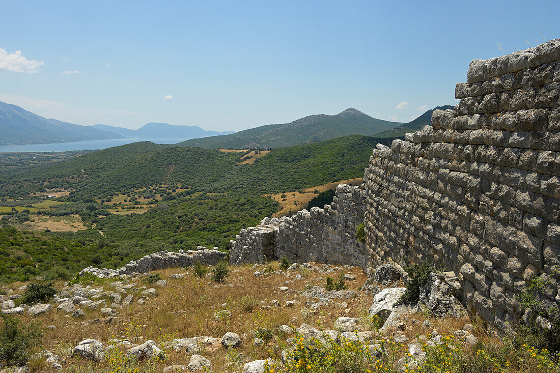 Ancient Palairos perimeter wall.