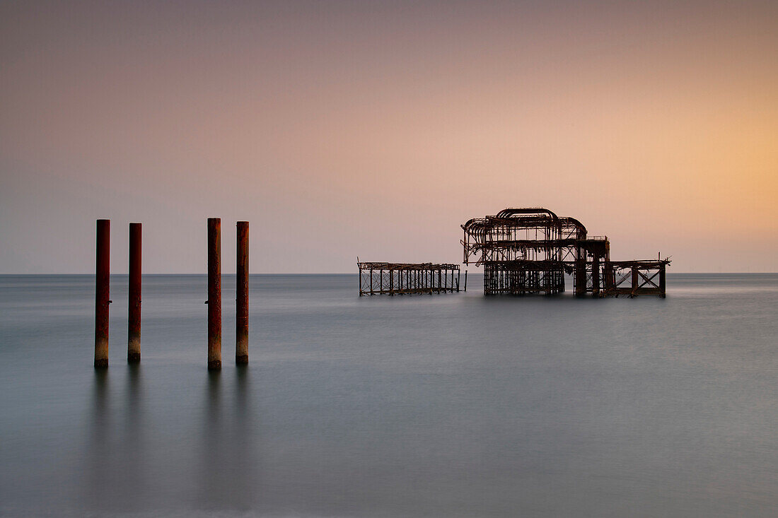 Abandoned pier, Brighton, UK