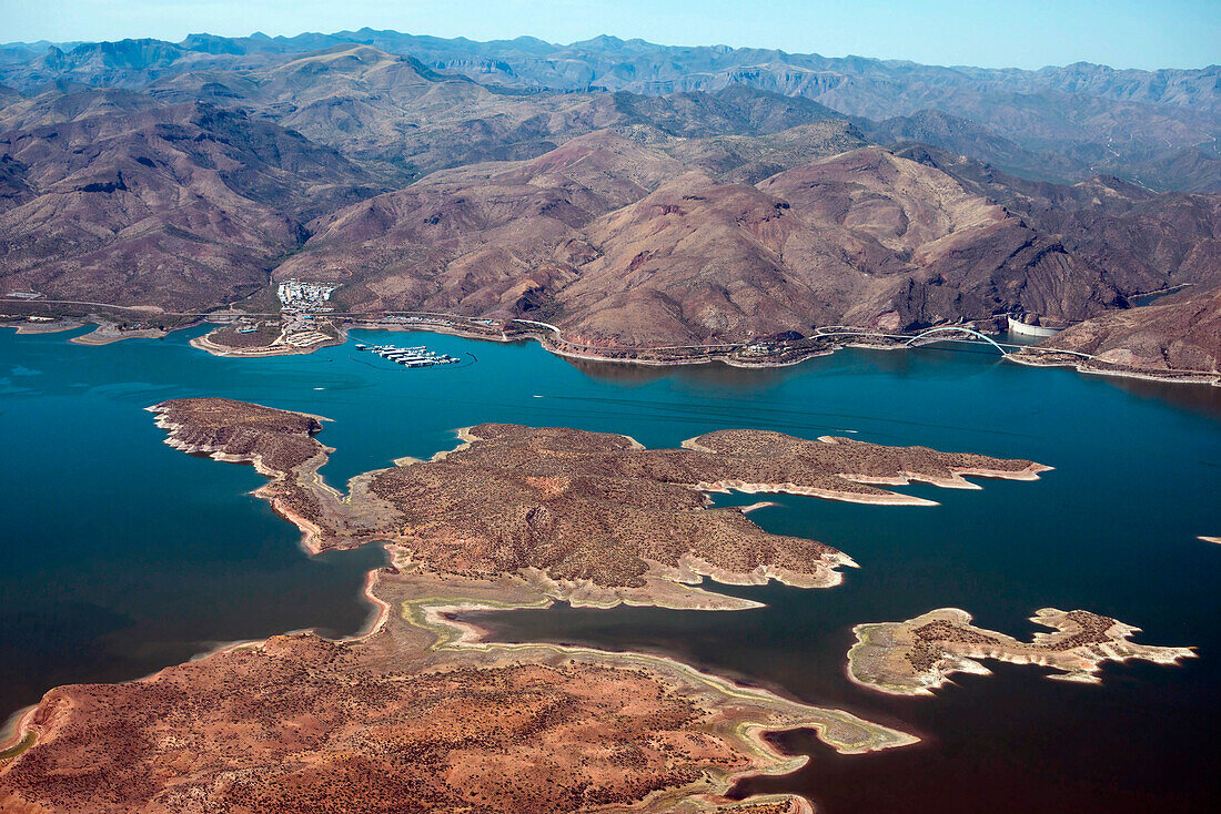 Theodore Roosevelt Lake, aerial photograph