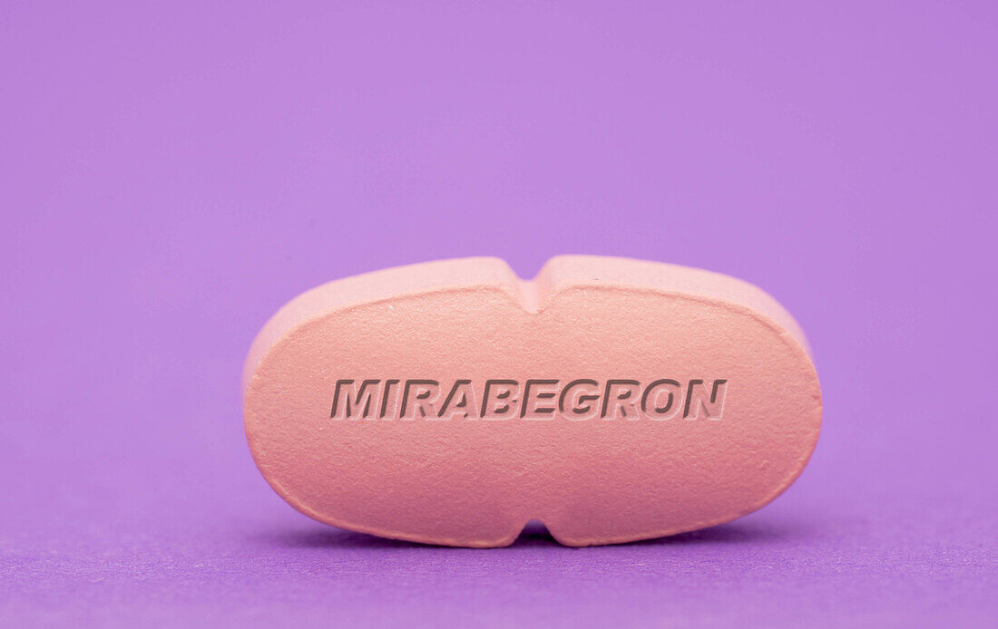 Mirabegron pill, conceptual image