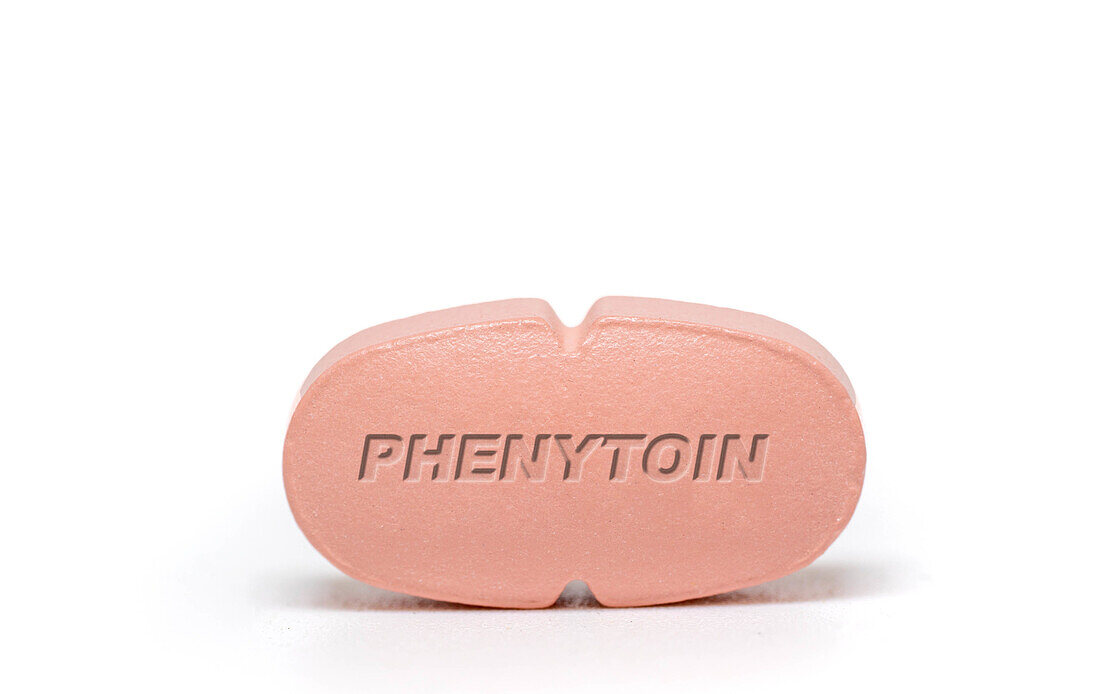 Phenytoin pill, conceptual image
