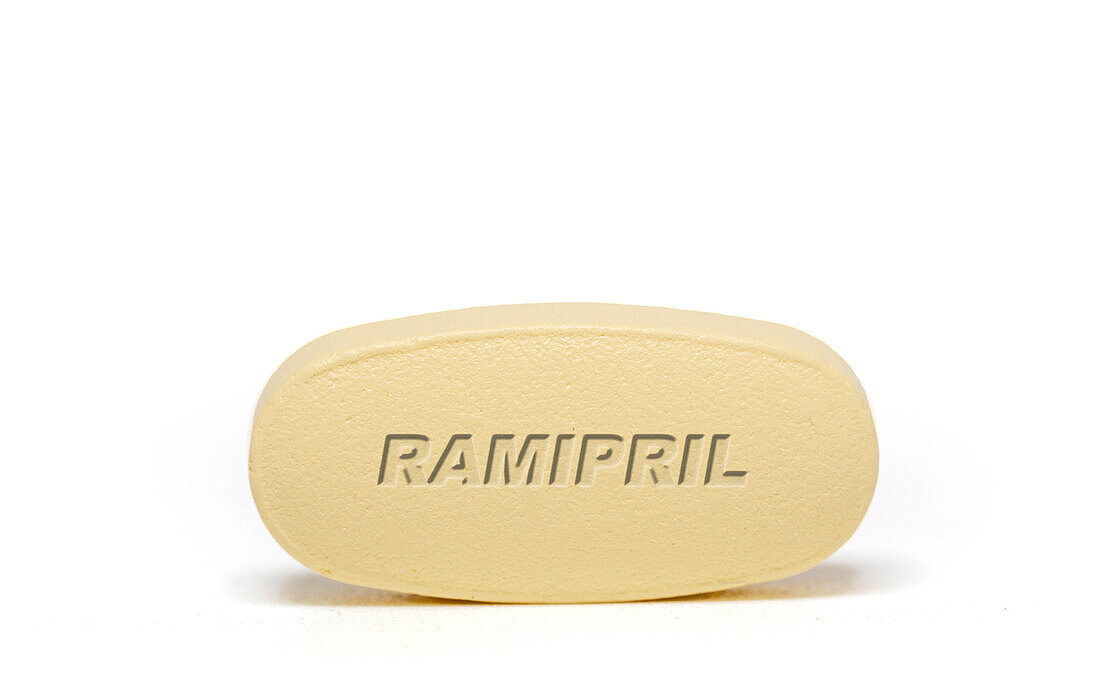 Ramipril pill, conceptual image